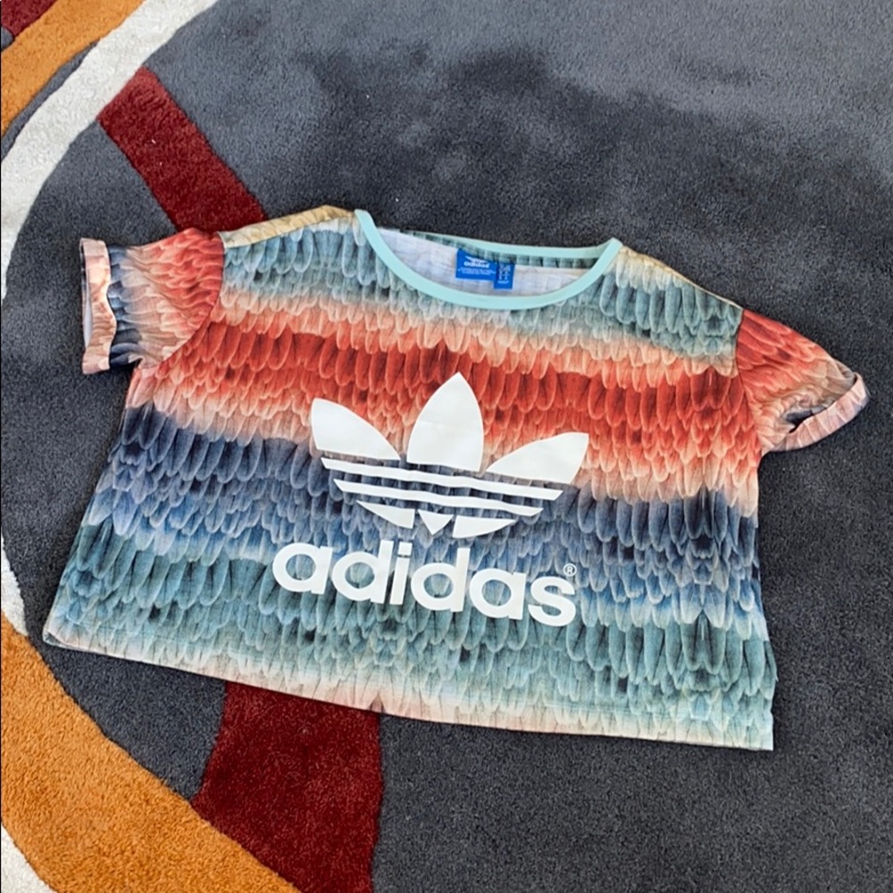 Adidas Originals cropped feather top